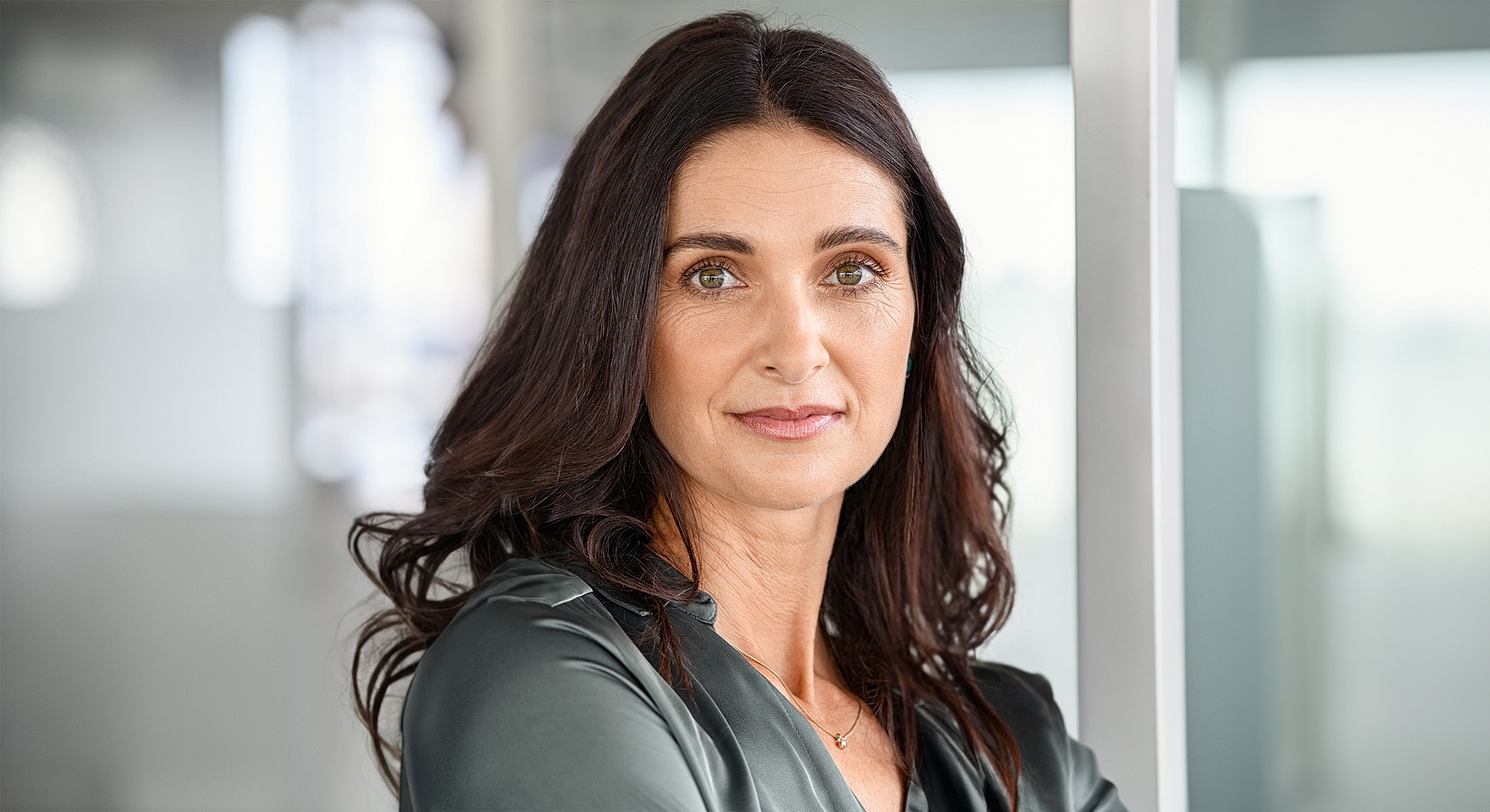 Portrait of a confident woman in professional setting